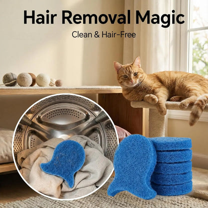 Reusable Pet Hair Remover Balls for Laundry - 6 Pack, Effective Dog and Cat Hair Catcher for Washing Machines