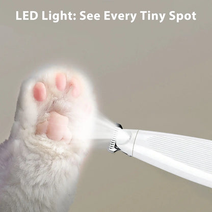 GOYJOY Waterproof Rechargeable Micro Precision Pet Trimmer for Small Dogs and Cats with LED Light and Quiet Operation for Grooming Paws, Eyes, Ears, Face, and Buttocks